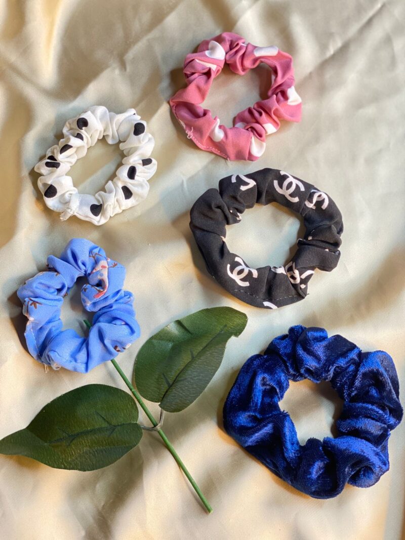 Silk Scrunchie Pack of 5